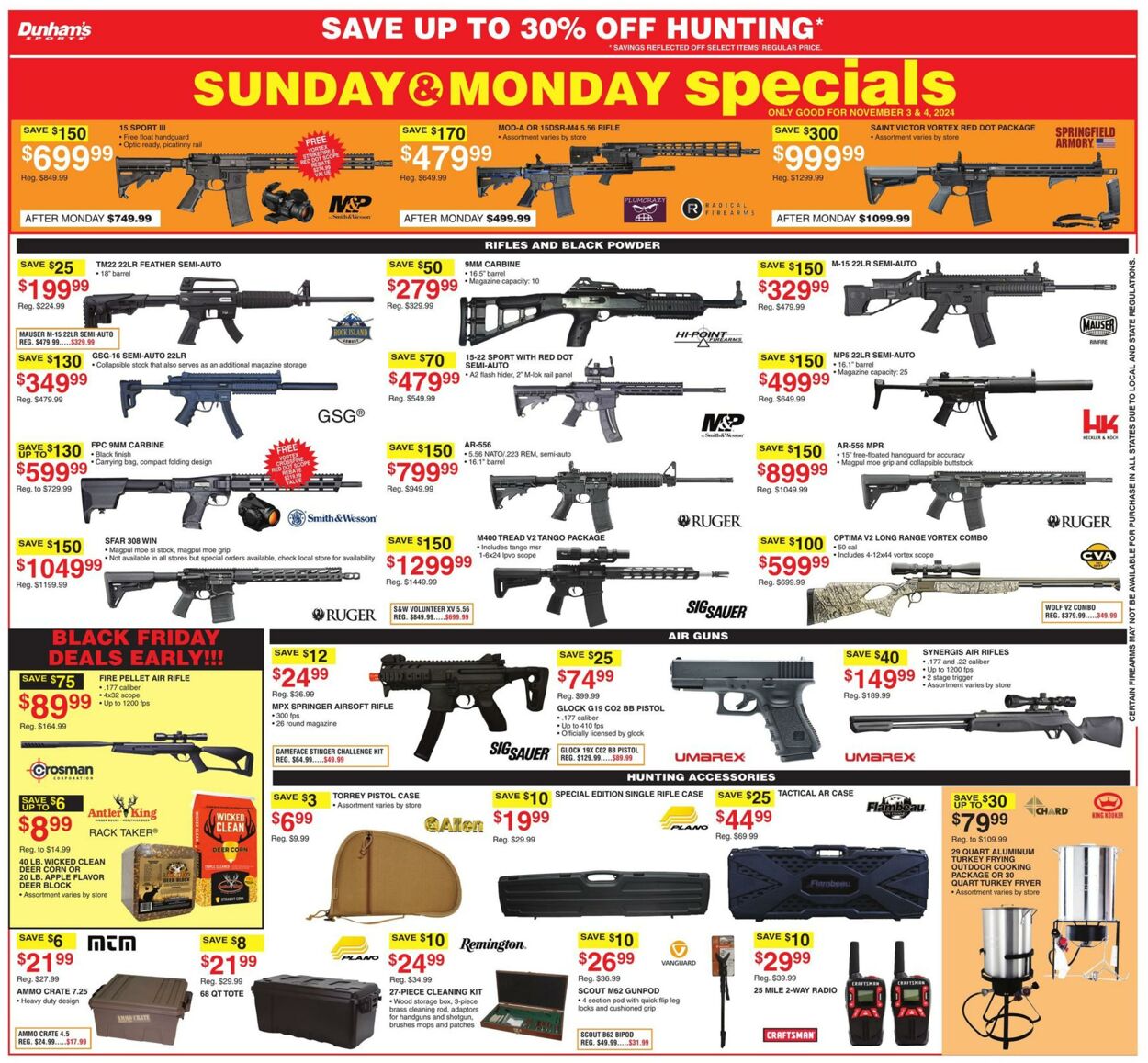 Weekly ad Dunham's 11/02/2024 - 11/07/2024