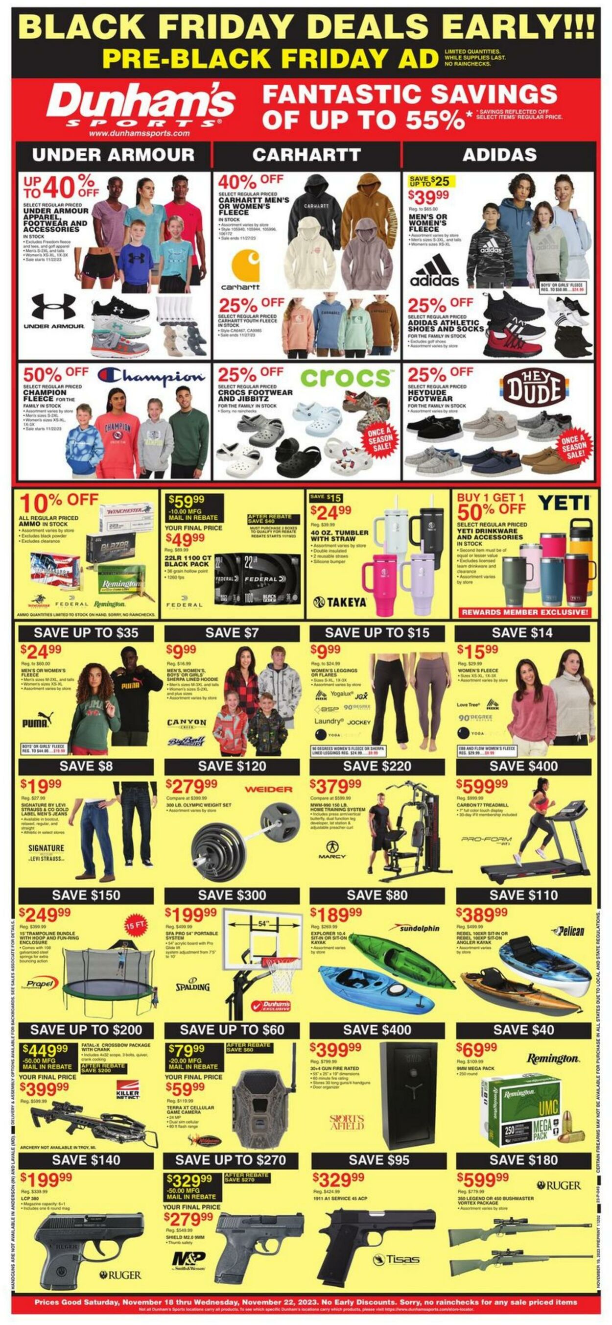 Weekly ad Dunham's 11/18/2023 - 11/23/2023