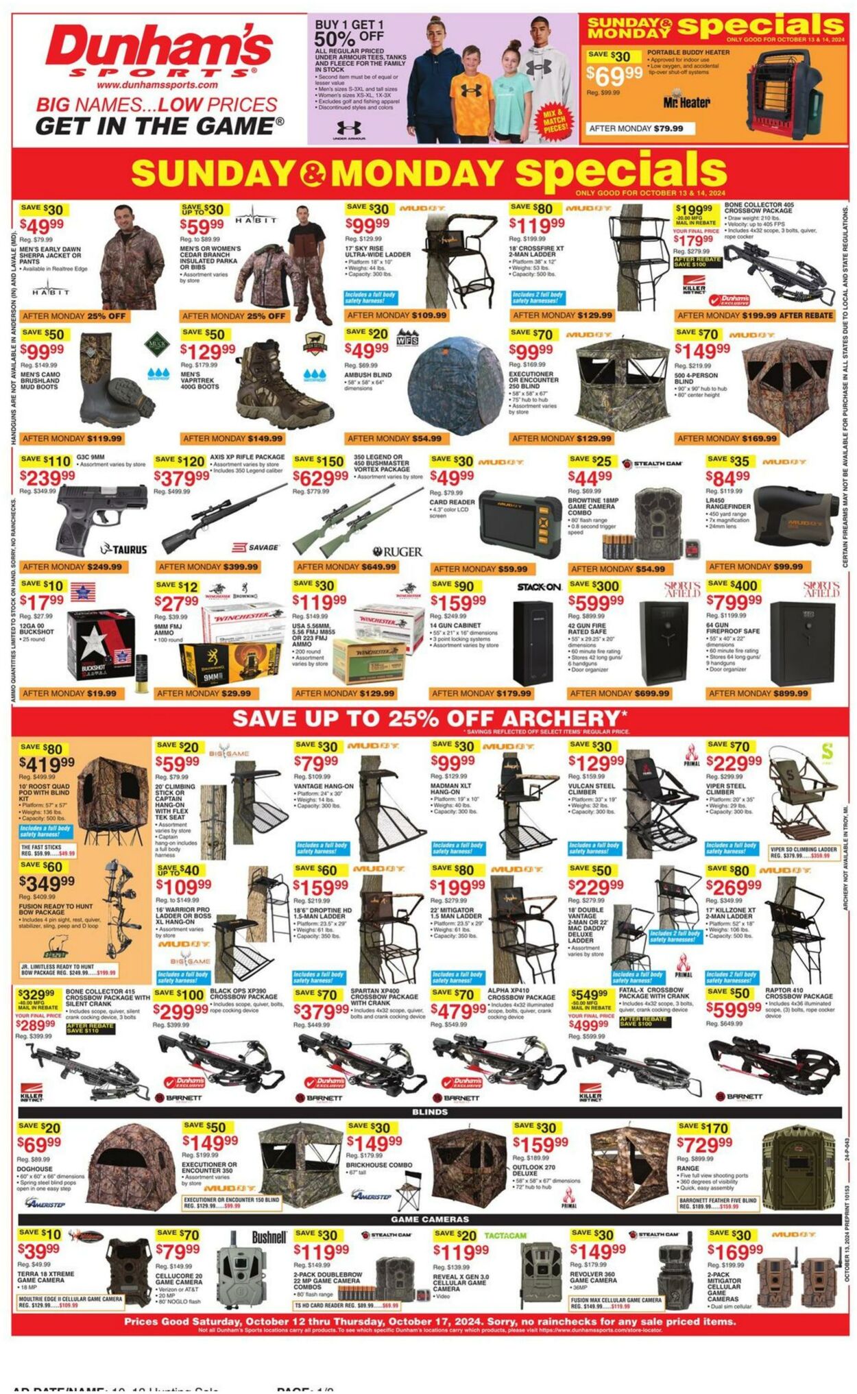 Weekly ad Dunham's 10/12/2024 - 10/17/2024