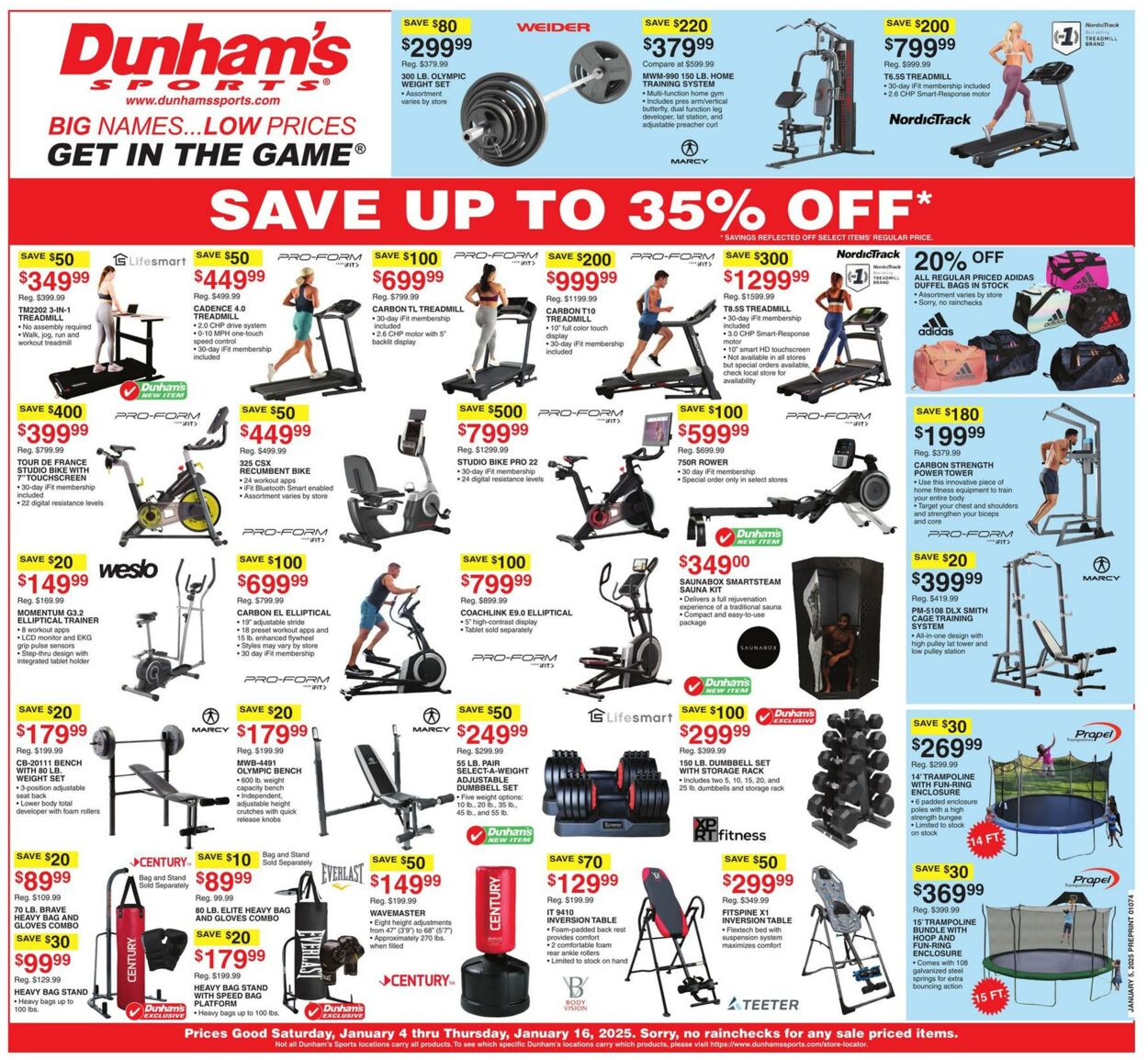 Weekly ad Dunham's 01/04/2025 - 01/16/2025