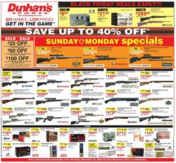 Weekly ad Dunham's 11/05/2022 - 11/10/2022