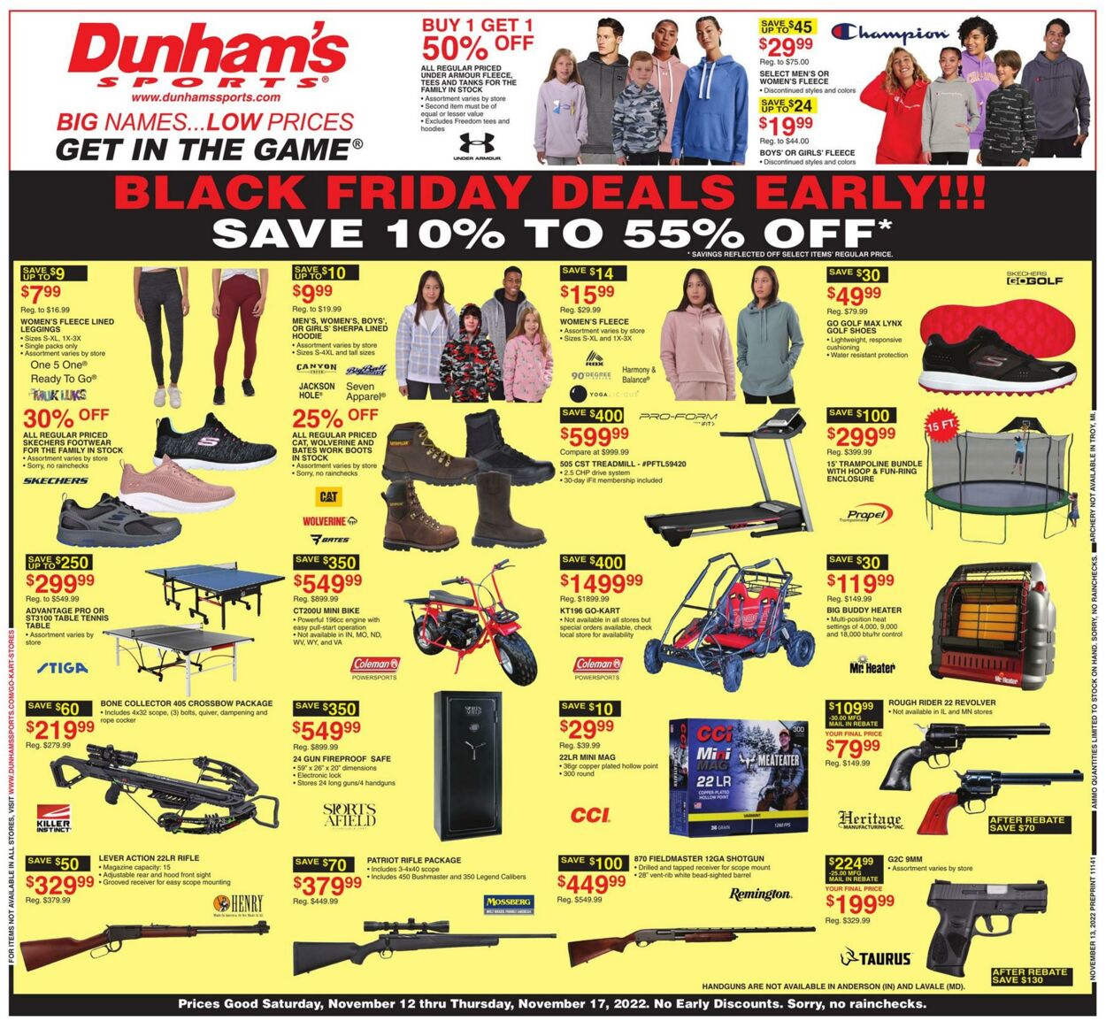 Weekly ad Dunham's 11/12/2022 - 11/17/2022