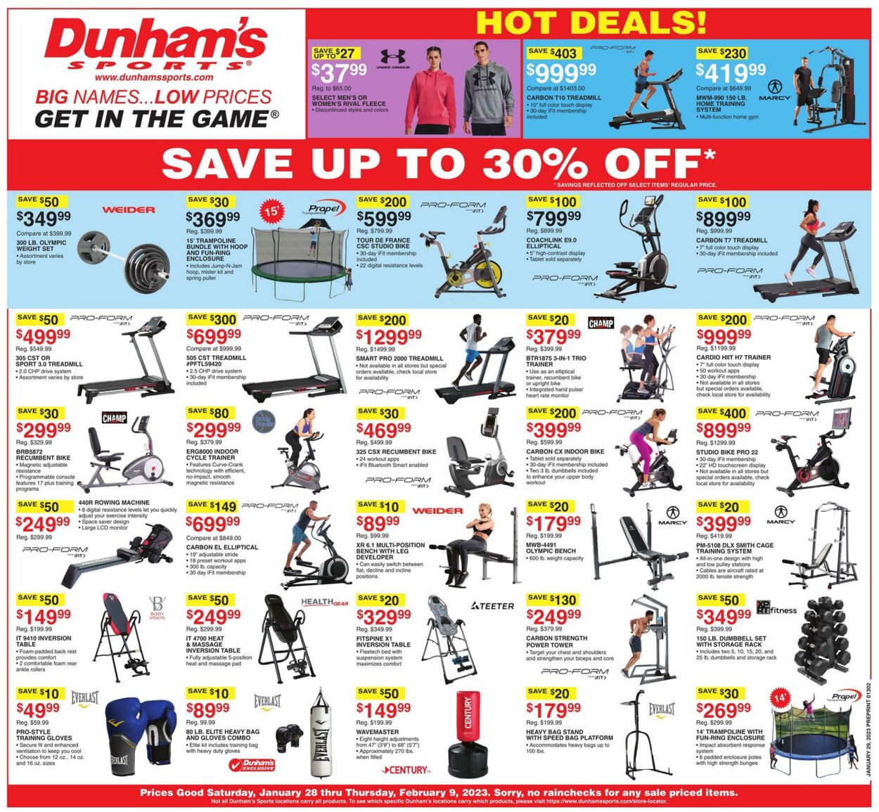 Weekly ad Dunham's 01/28/2023 - 02/09/2023