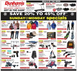 Weekly ad Dunham's 11/26/2022 - 12/01/2022