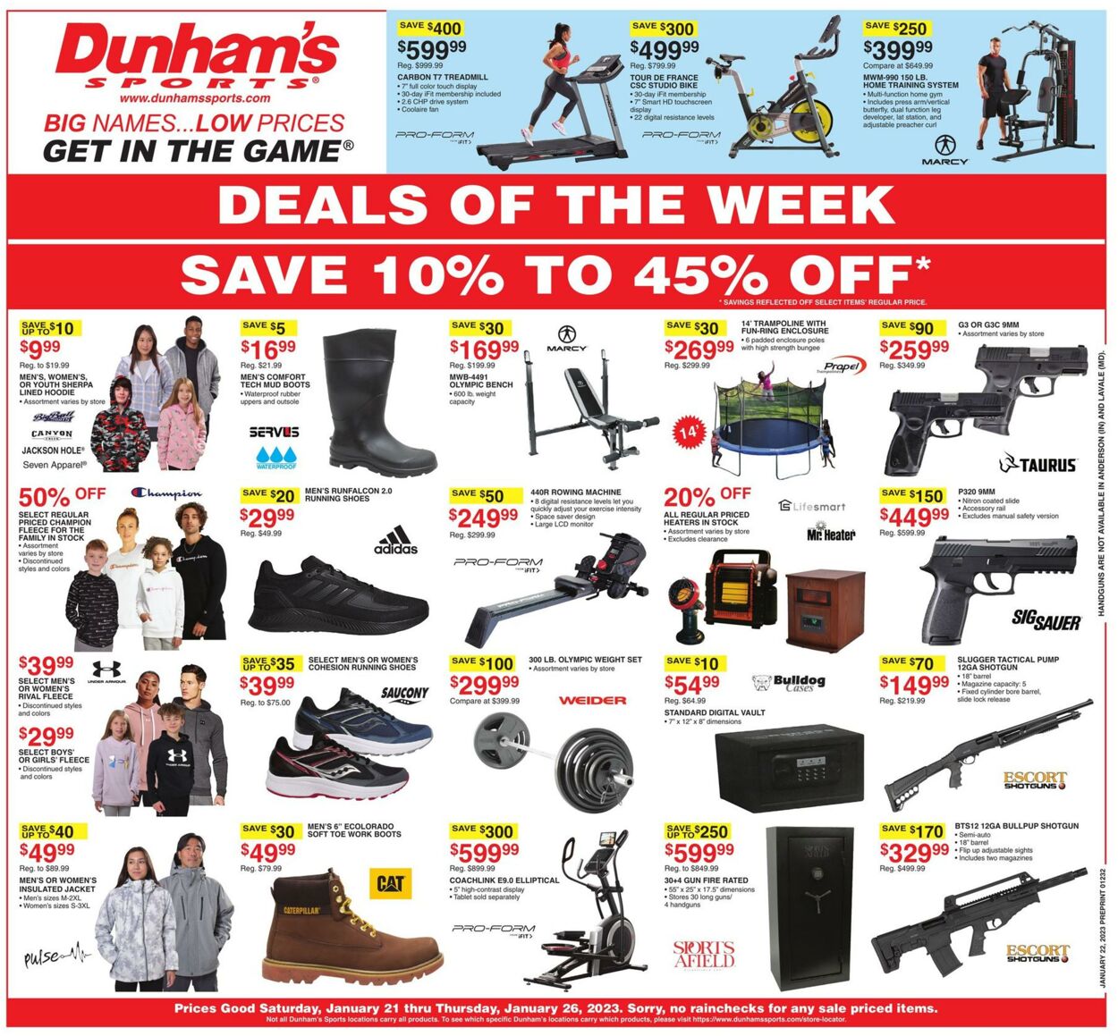 Weekly ad Dunham's 01/21/2023 - 01/26/2023