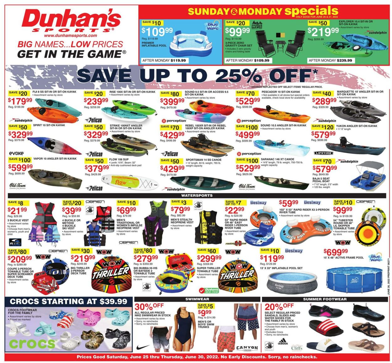 Weekly ad Dunham's 06/25/2022 - 06/30/2022
