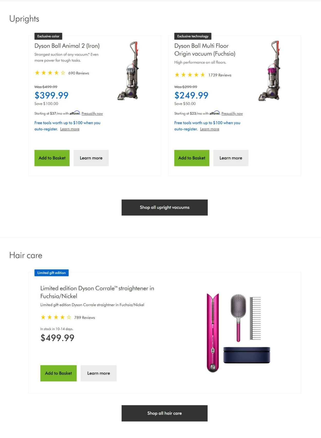 Weekly ad Dyson 07/01/2022 - 09/30/2022