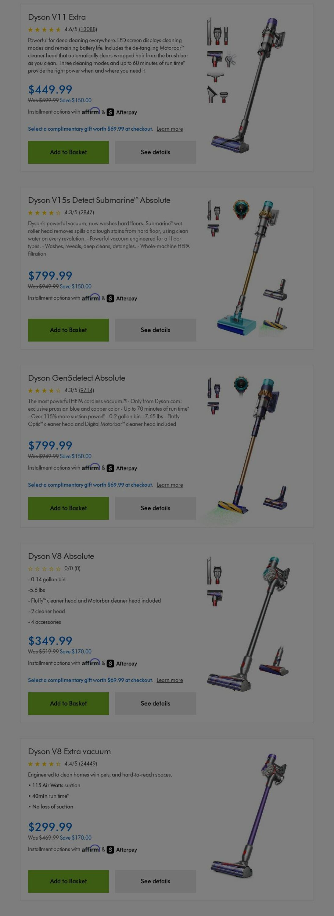 Weekly ad Dyson 06/01/2025 - 06/30/2025
