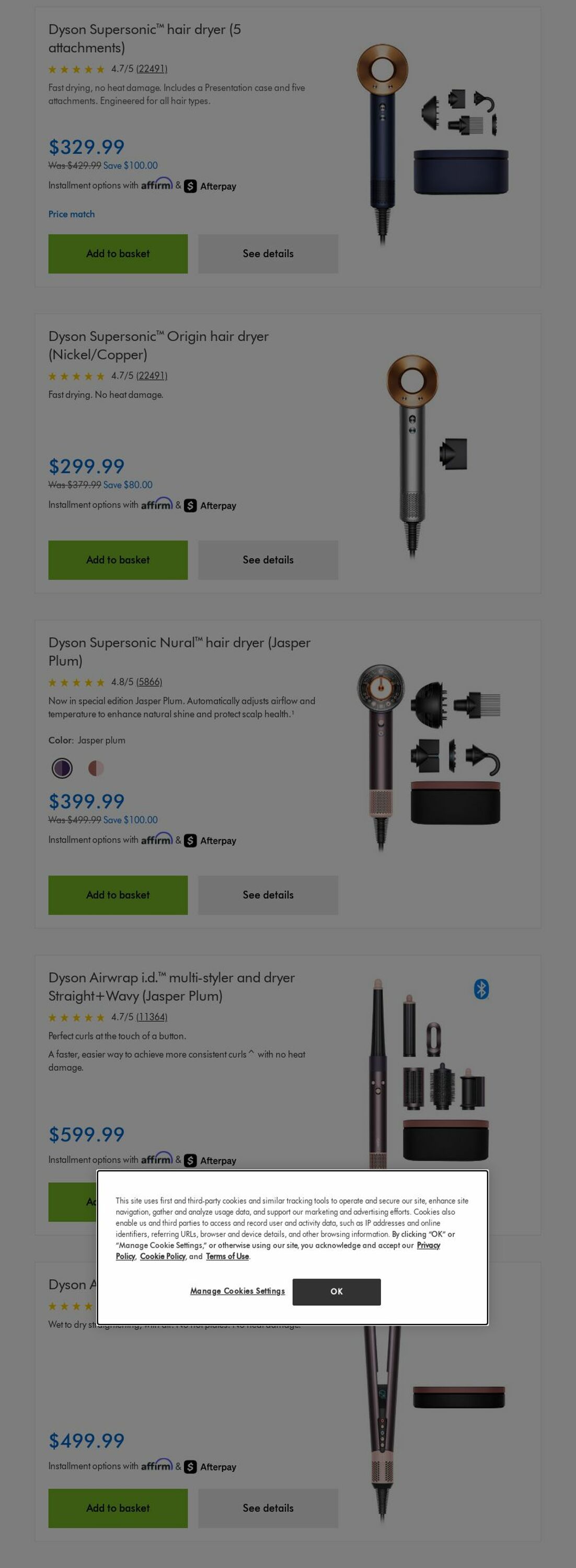 Weekly ad Dyson 06/01/2025 - 06/30/2025