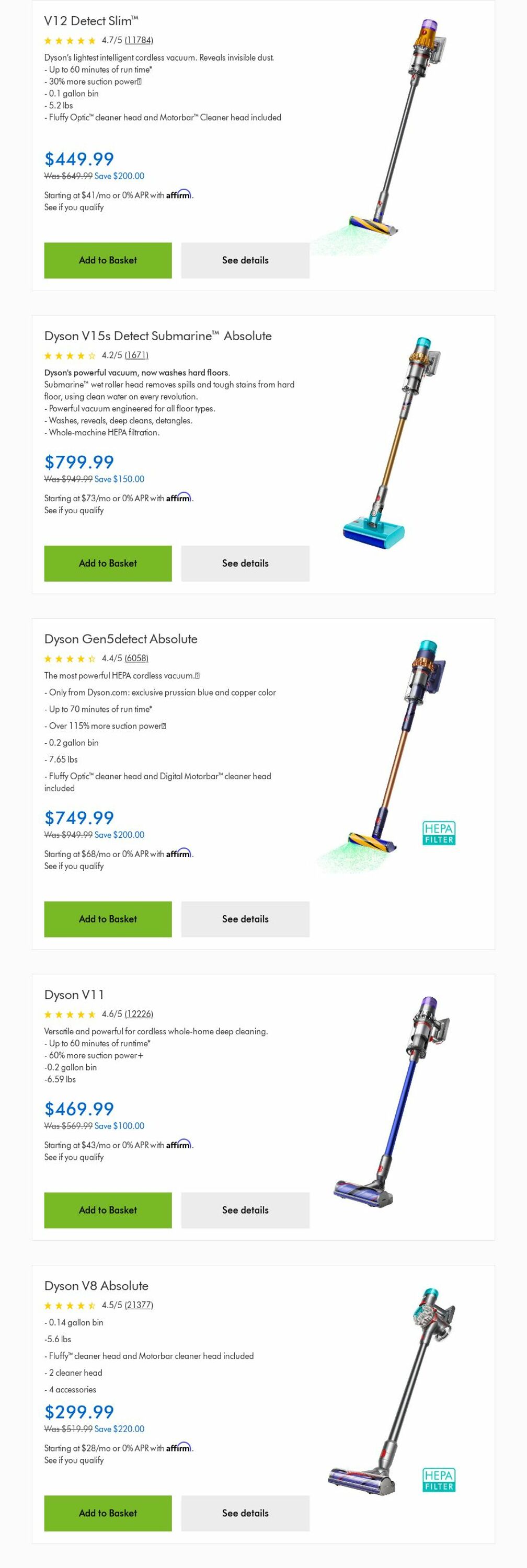 Weekly ad Dyson 09/01/2024 - 09/30/2024