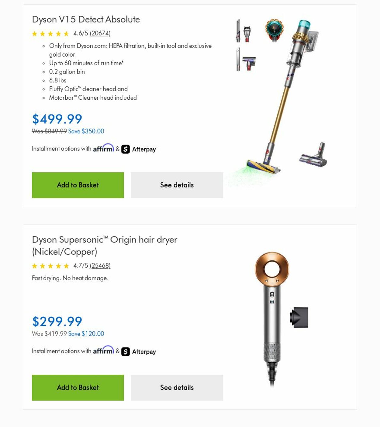 Weekly ad Dyson 12/01/2025 - 12/31/2025