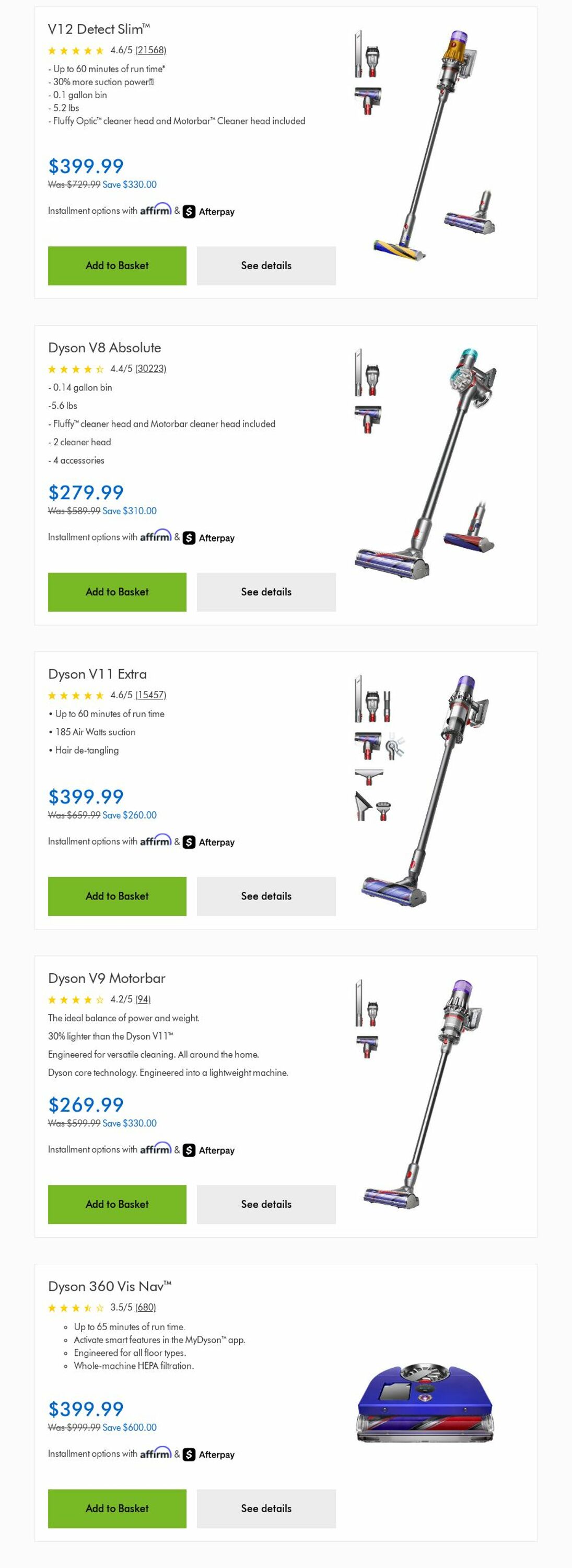 Weekly ad Dyson 12/01/2025 - 12/31/2025