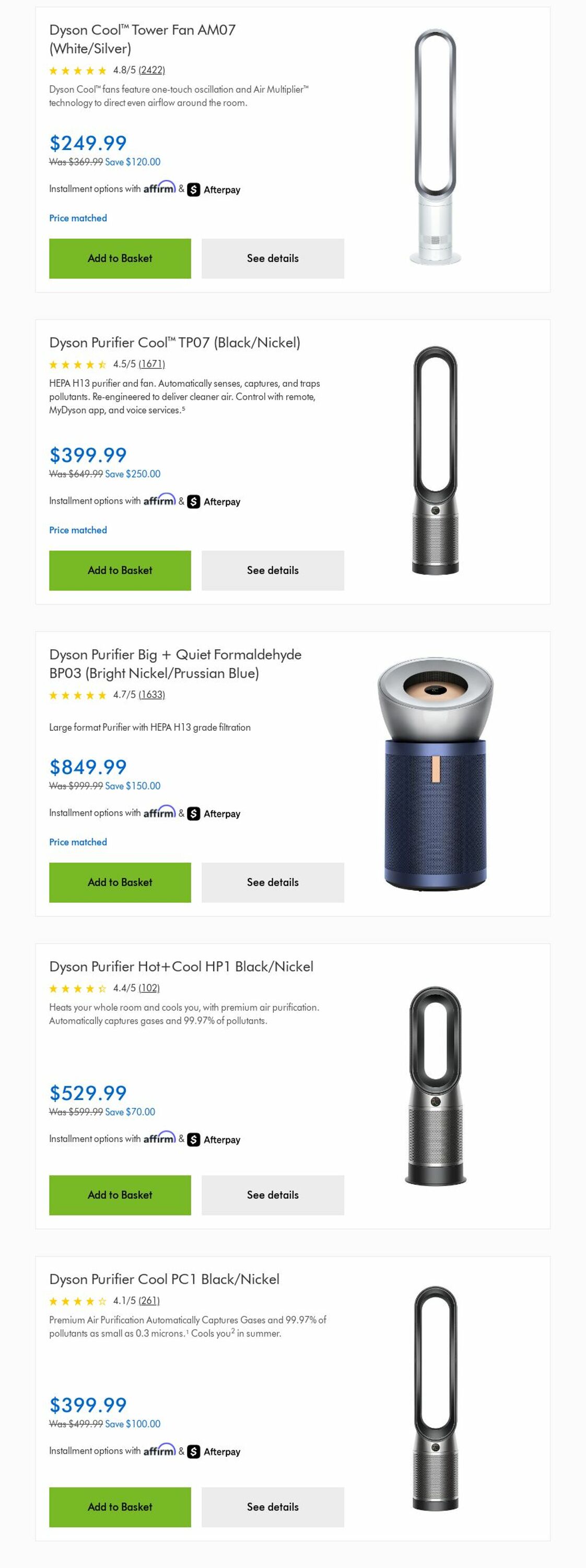 Weekly ad Dyson 09/01/2025 - 09/30/2025