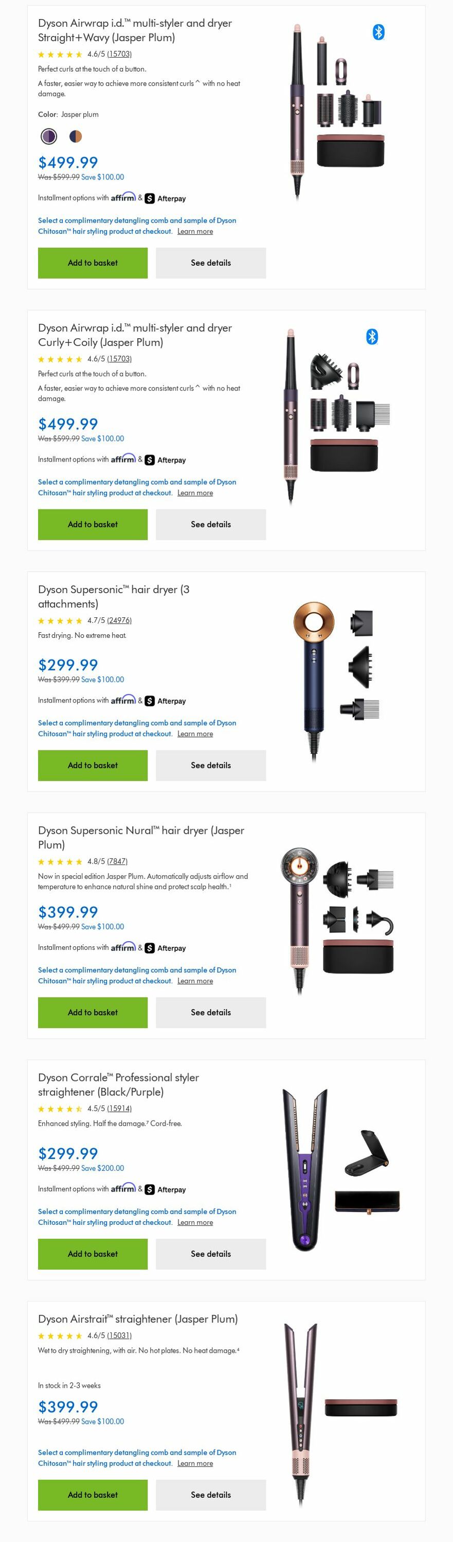 Weekly ad Dyson 09/01/2025 - 09/30/2025