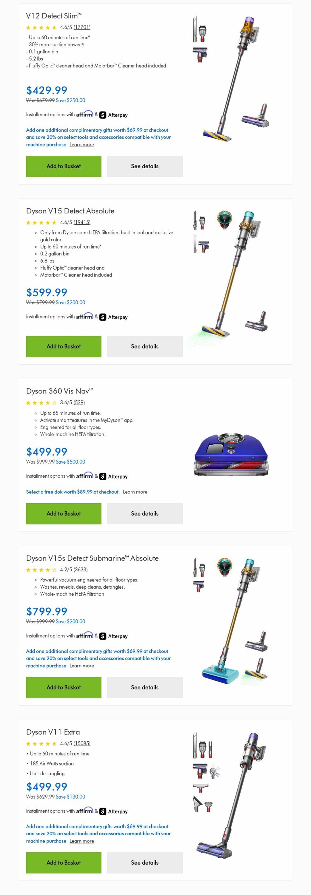 Weekly ad Dyson 09/01/2025 - 09/30/2025