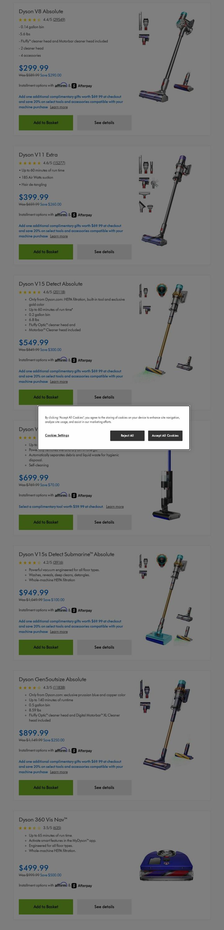 Weekly ad Dyson 11/01/2025 - 11/30/2025
