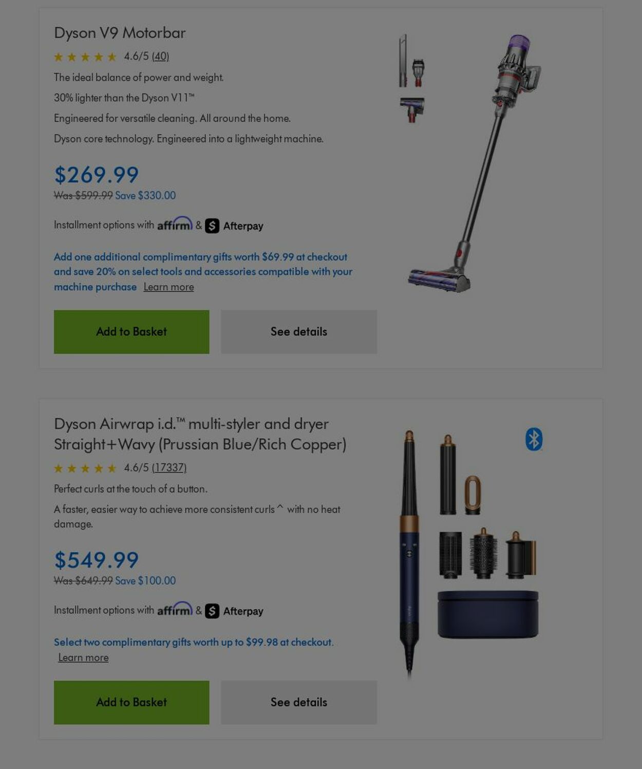 Weekly ad Dyson 11/01/2025 - 11/30/2025
