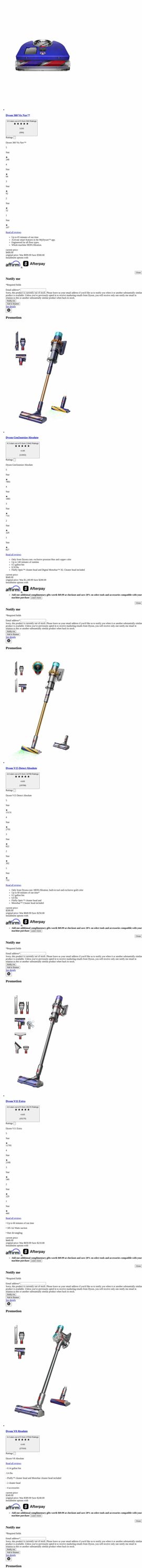 Weekly ad Dyson 10/01/2025 - 10/31/2025