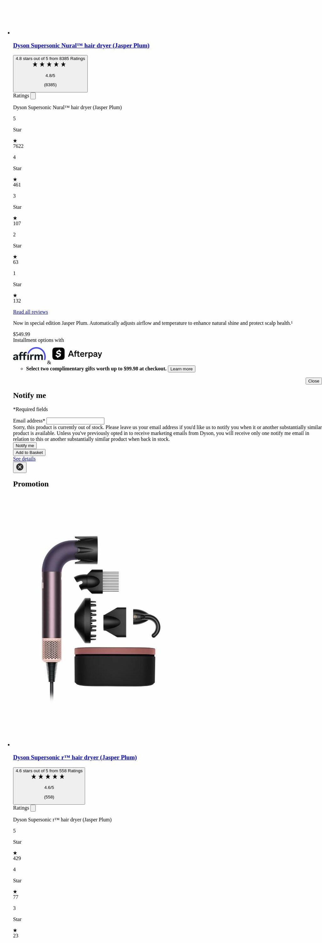 Weekly ad Dyson 10/01/2025 - 10/31/2025