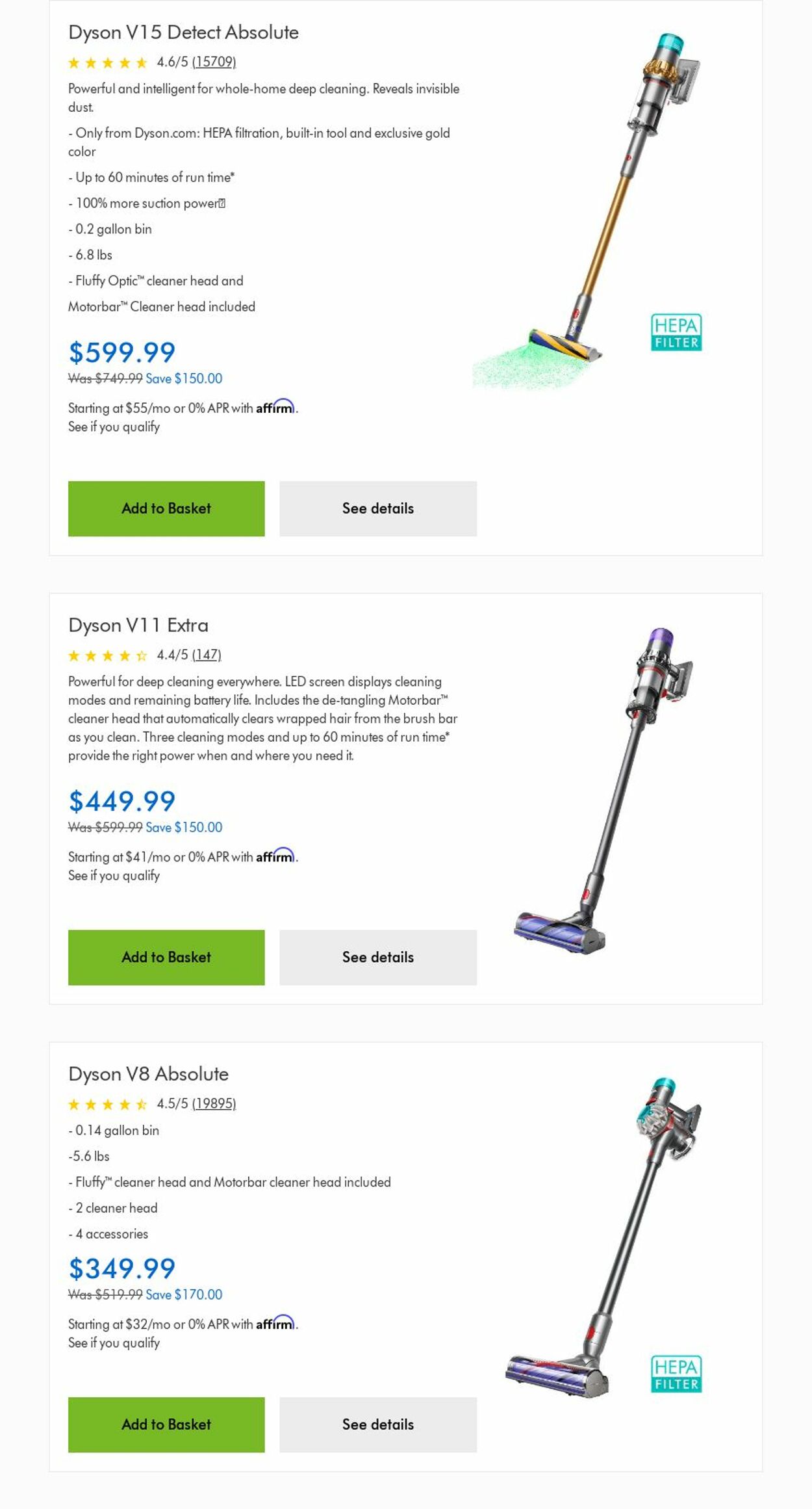 Weekly ad Dyson 07/01/2024 - 07/31/2024