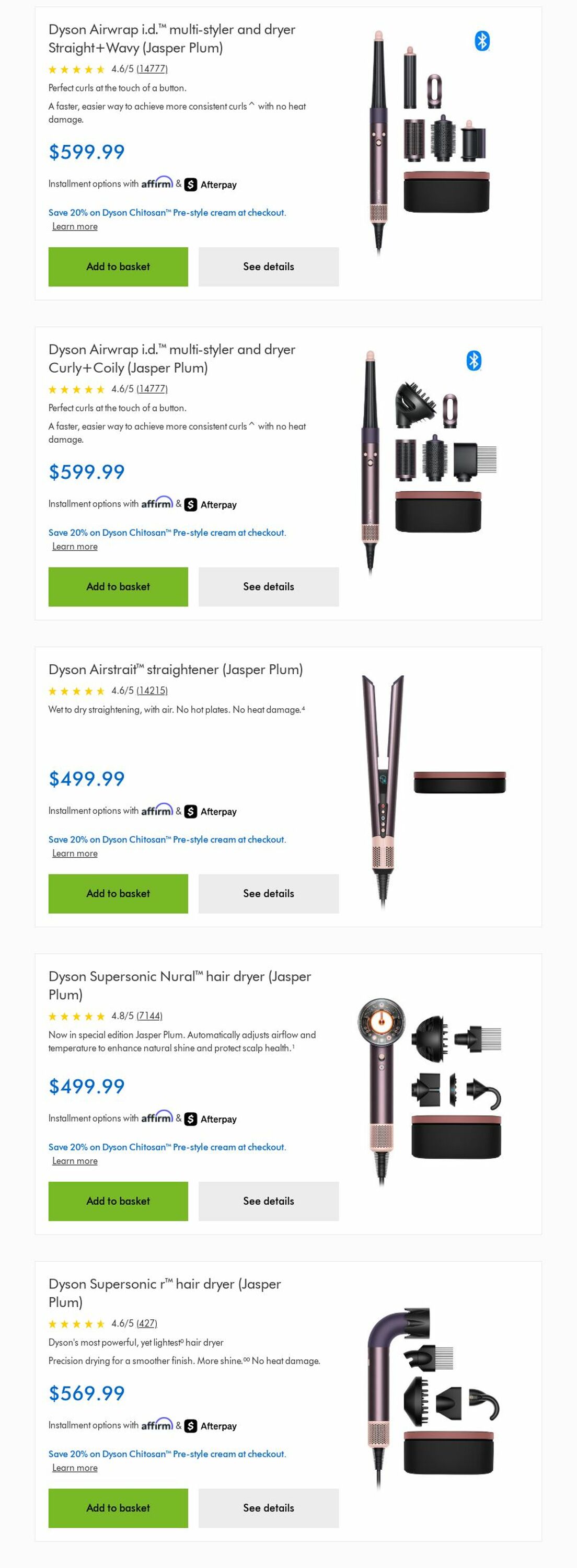 Weekly ad Dyson 08/01/2025 - 08/31/2025