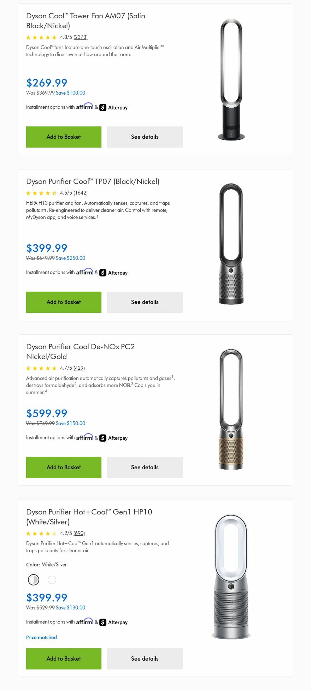 Weekly ad Dyson 08/01/2025 - 08/31/2025