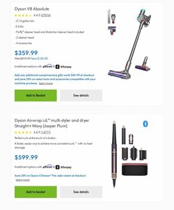 Weekly ad Dyson 08/01/2025 - 08/31/2025