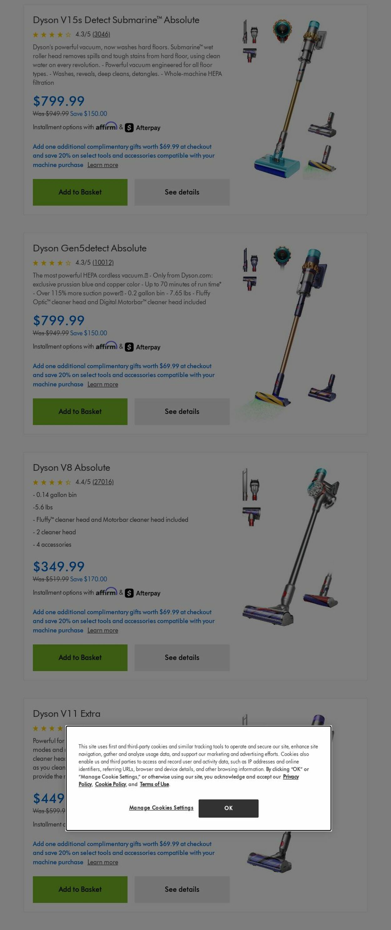Weekly ad Dyson 07/01/2025 - 07/31/2025