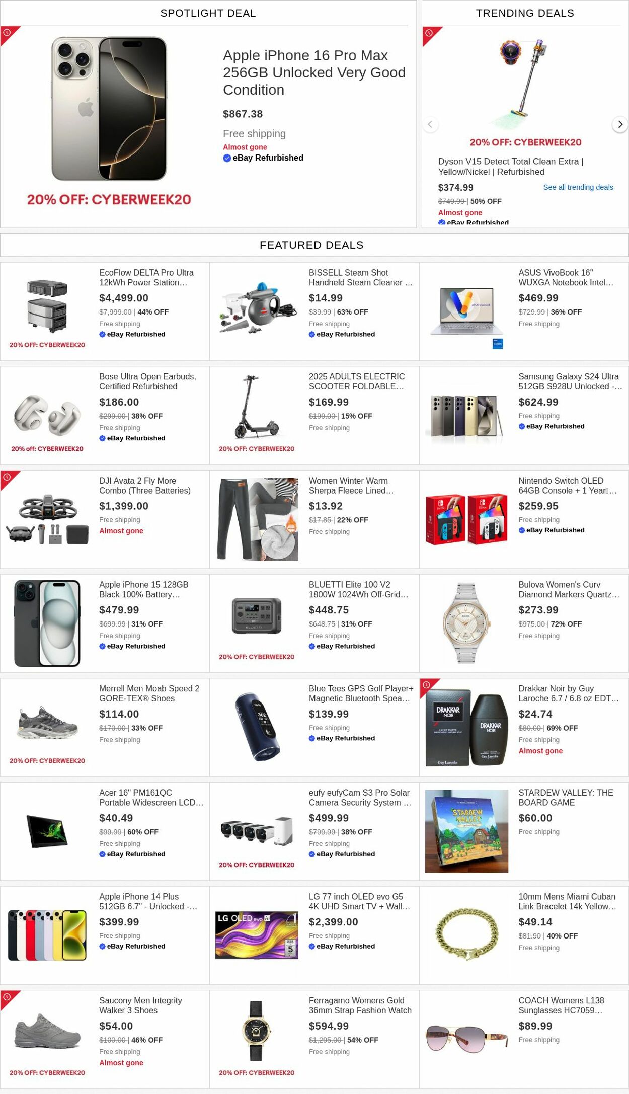 Weekly ad eBay 12/01/2025 - 12/10/2025