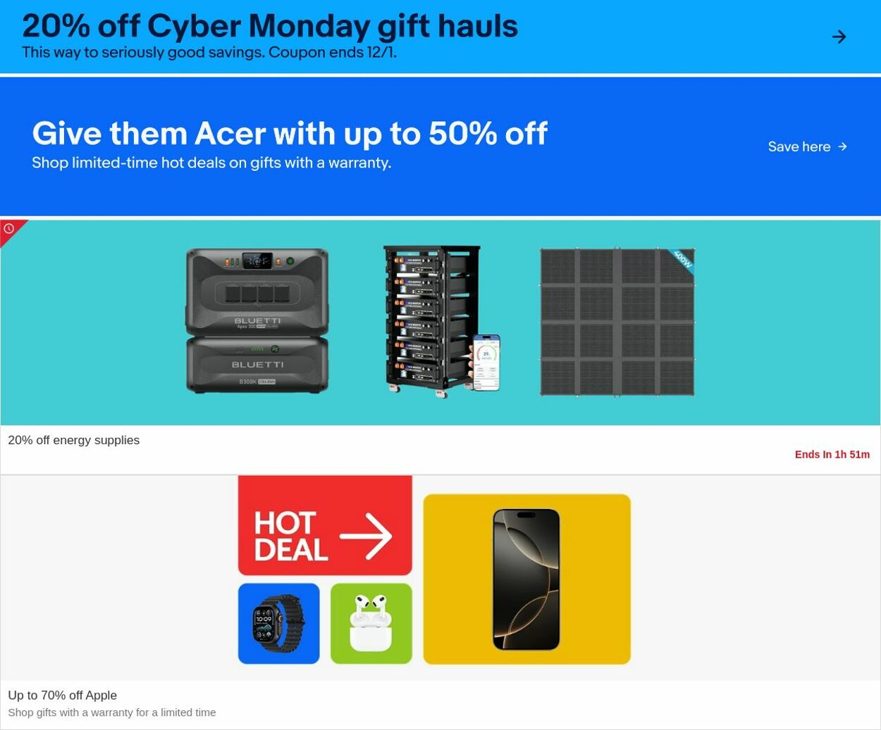 Weekly ad eBay 12/01/2025 - 12/10/2025