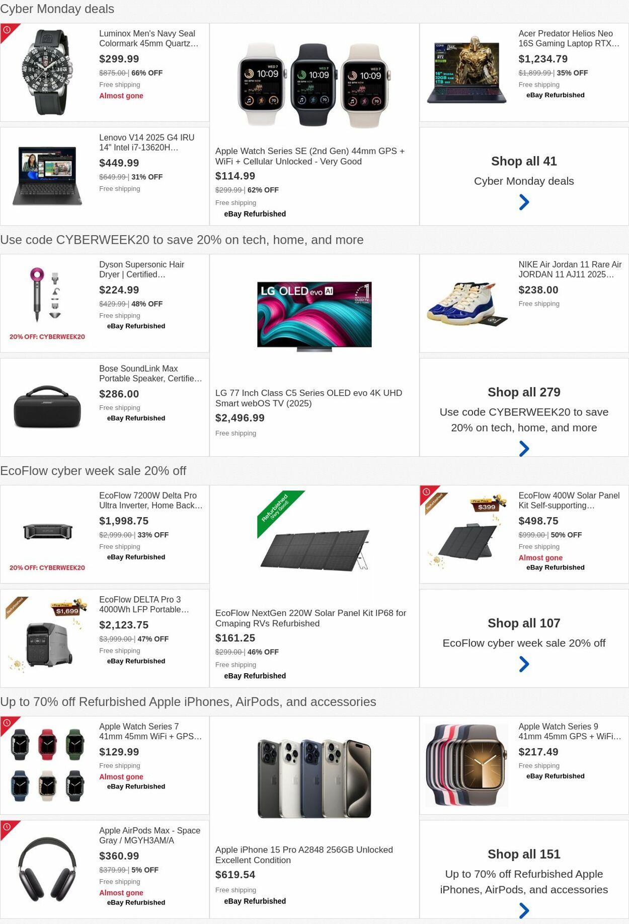 Weekly ad eBay 12/01/2025 - 12/10/2025