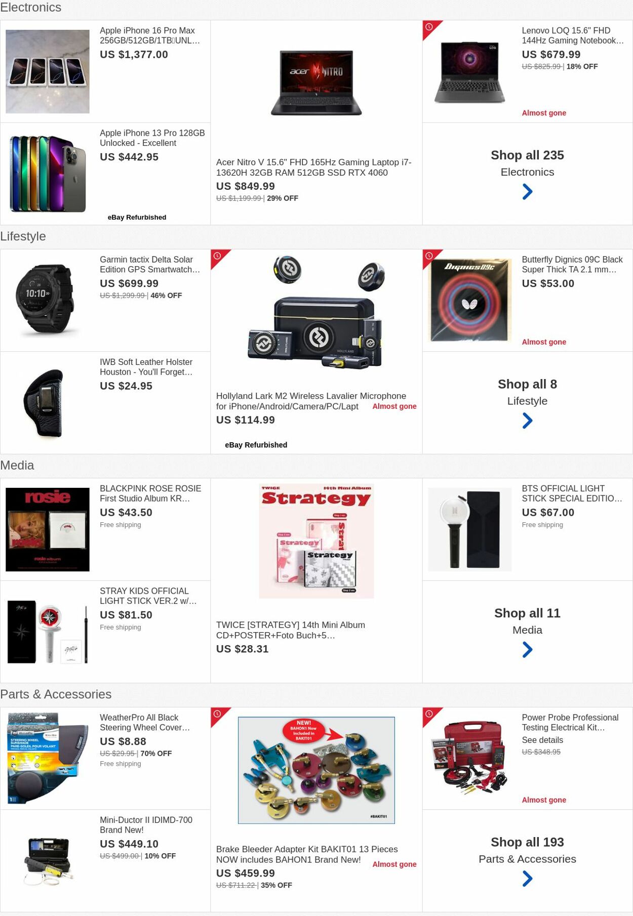 Weekly ad eBay 12/30/2024 - 01/08/2025