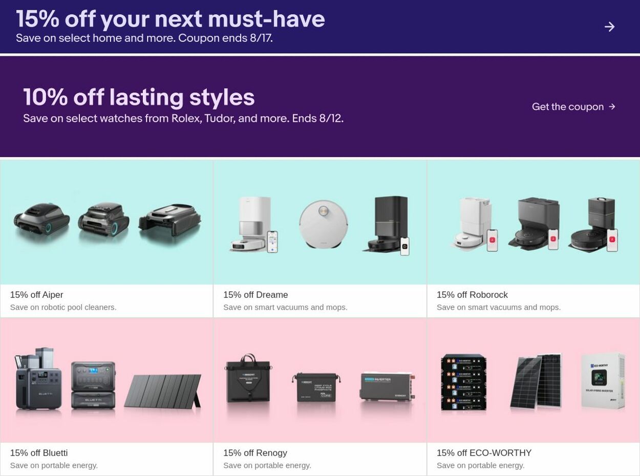 Weekly ad eBay 08/11/2025 - 08/20/2025