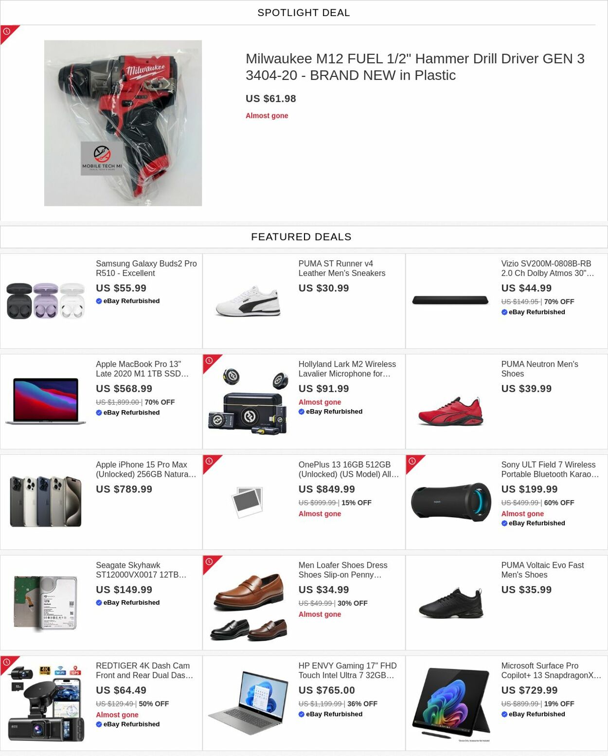 Weekly ad eBay 08/04/2025 - 08/13/2025