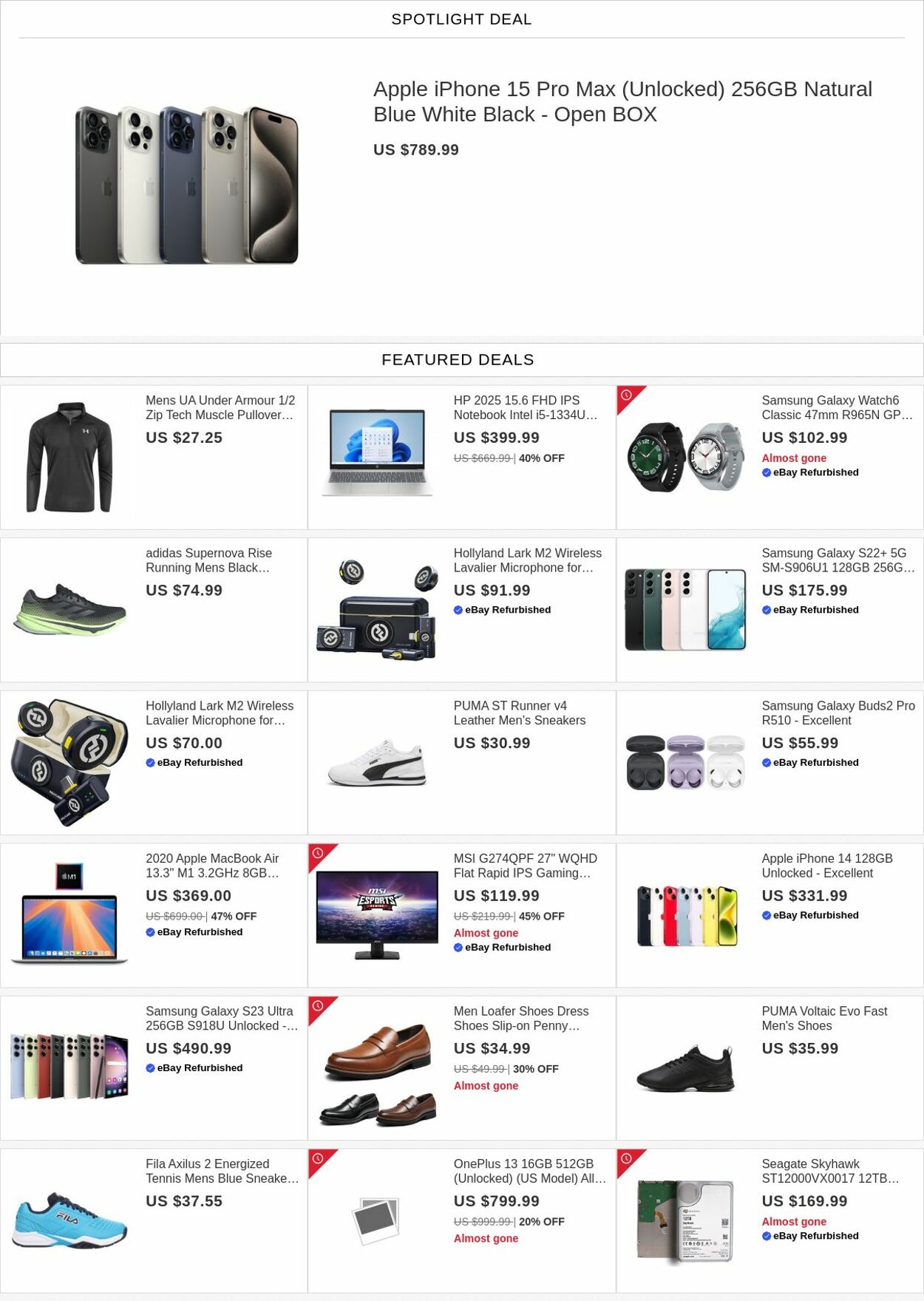 Weekly ad eBay 08/25/2025 - 09/03/2025