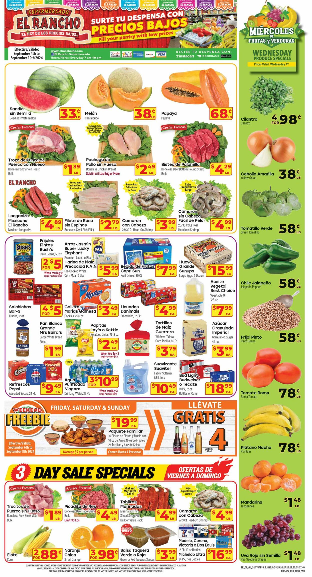 Weekly ad El Rancho - El Rancho Sep 4, 2024 - Sep 10, 2024