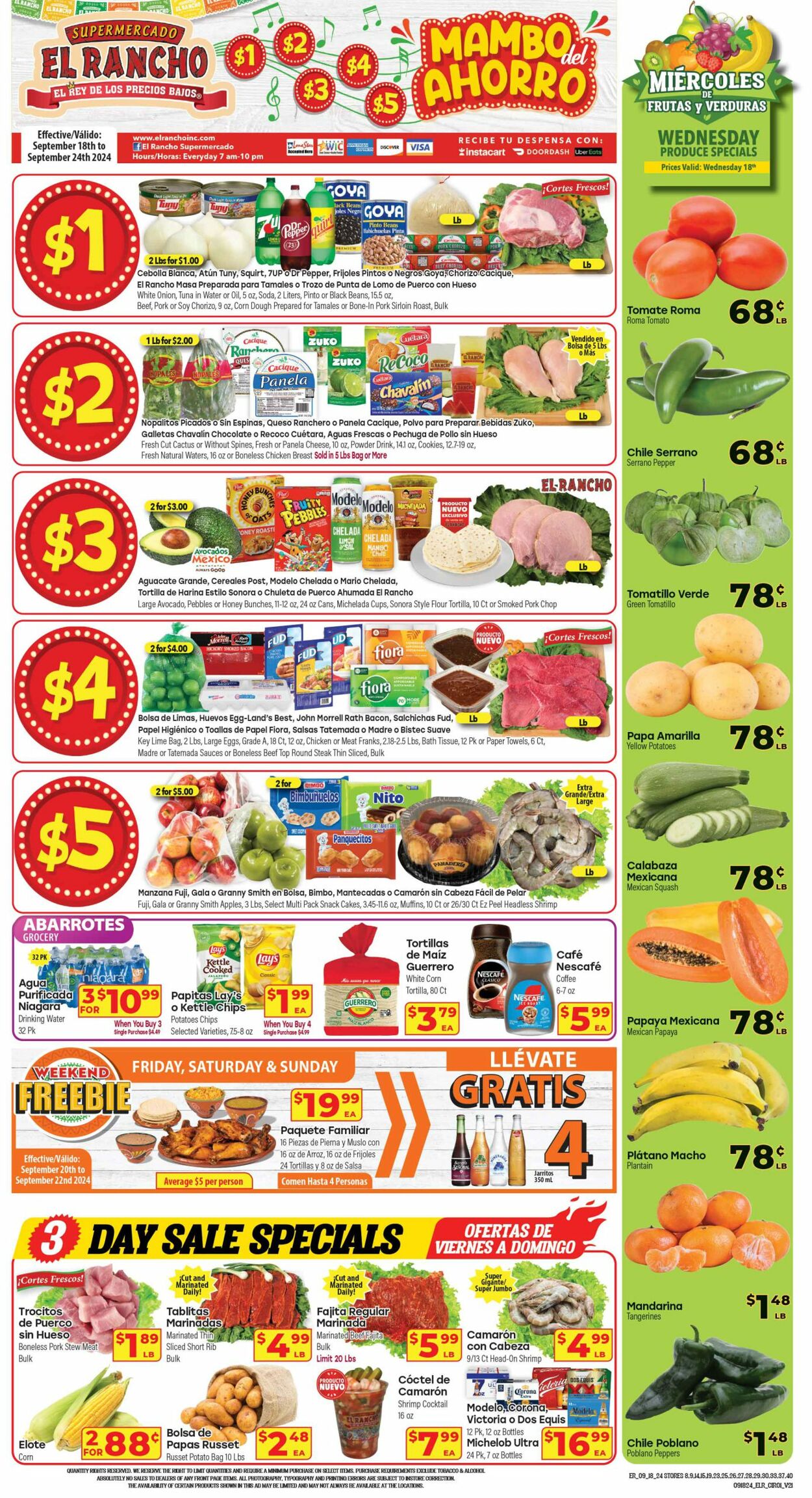 Weekly ad El Rancho 09/18/2024 - 09/24/2024