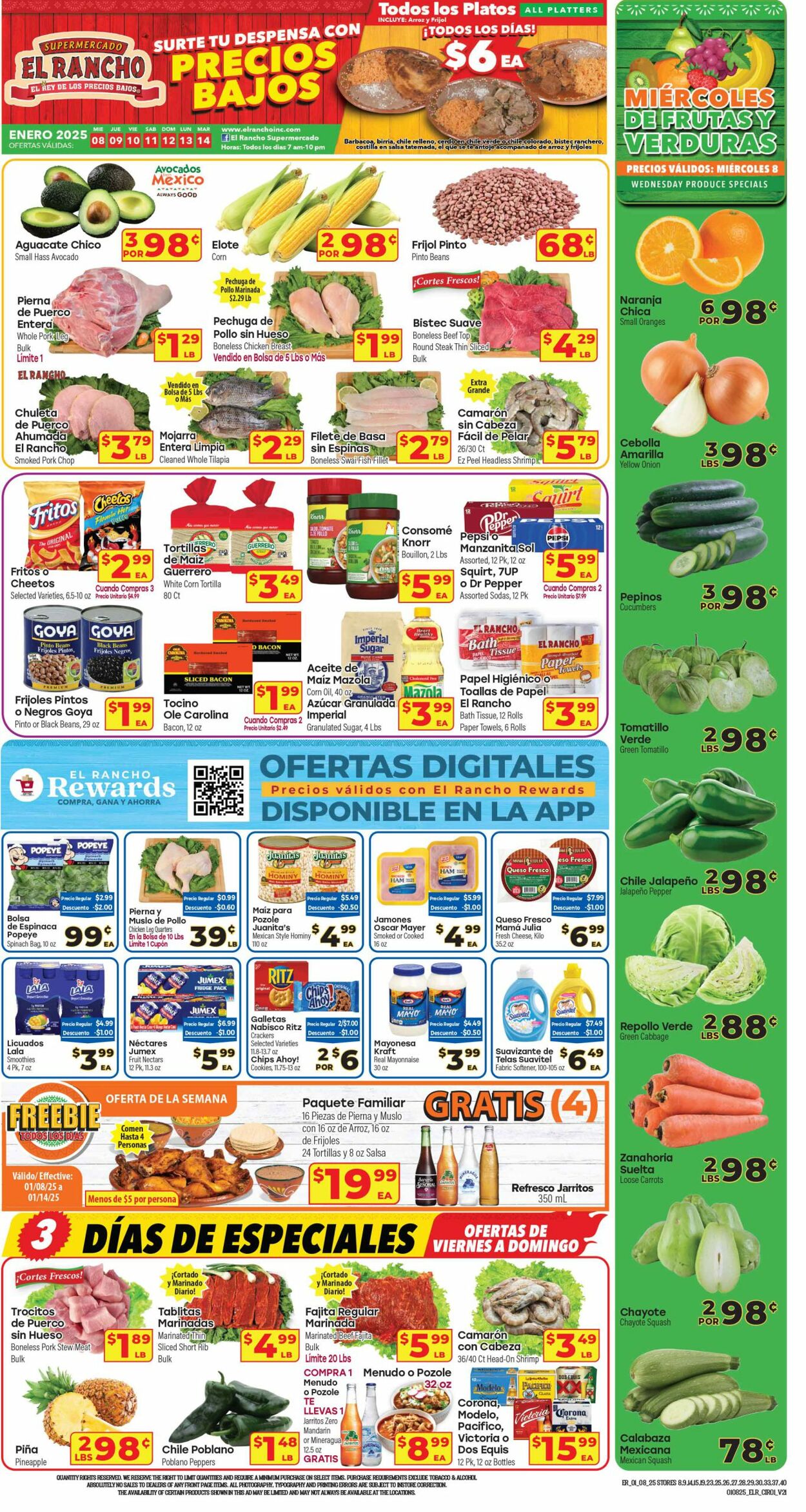 Weekly ad El Rancho 01/08/2025 - 01/14/2025