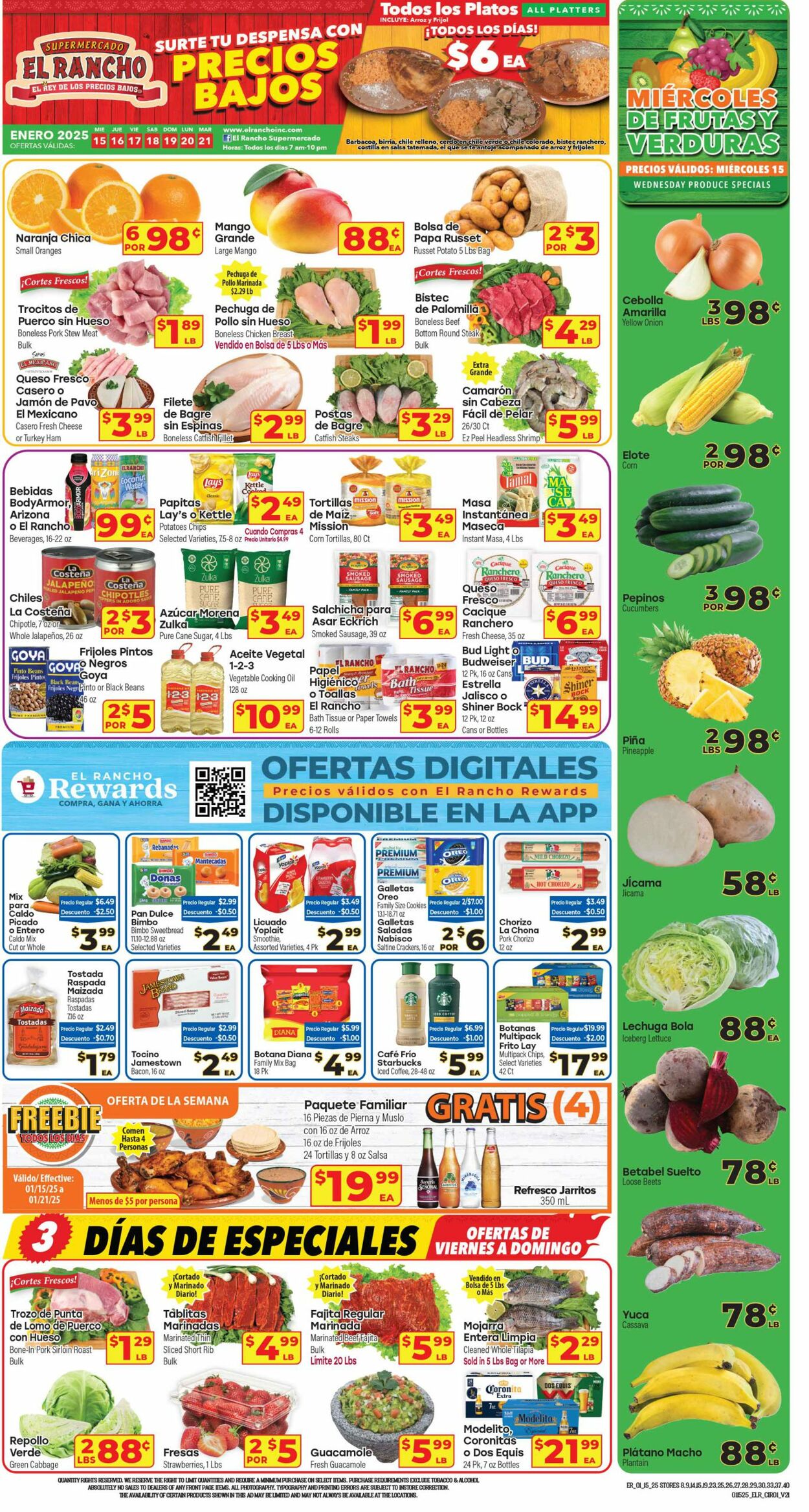 Weekly ad El Rancho 01/15/2025 - 01/21/2025