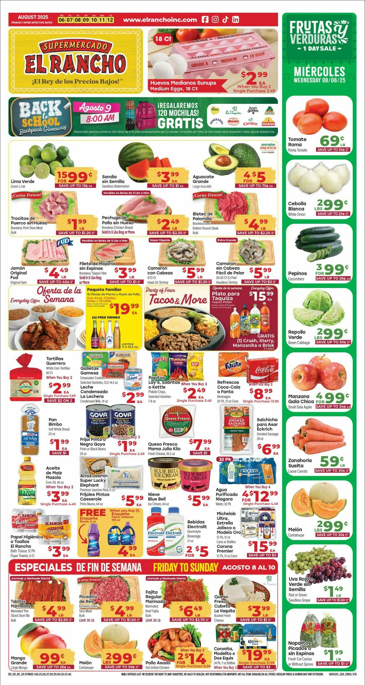Weekly ad El Rancho 08/06/2025 - 08/12/2025