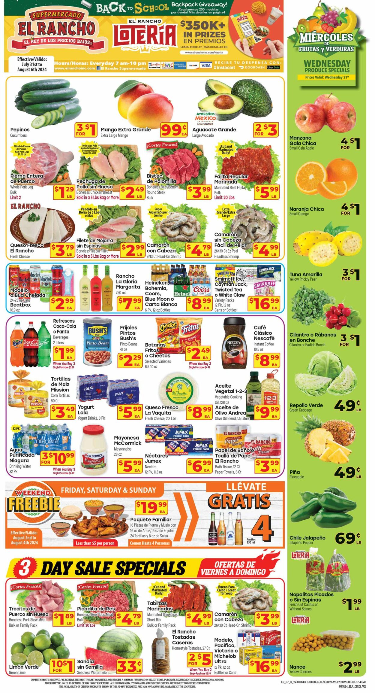 Weekly ad El Rancho 07/31/2024 - 08/06/2024