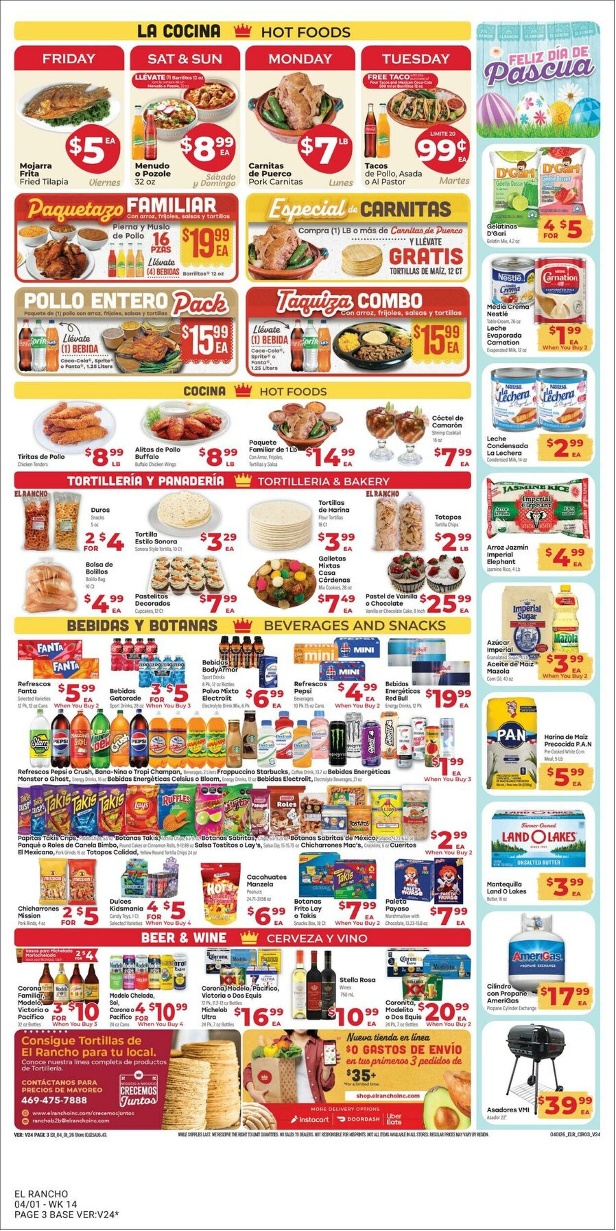 Weekly ad El Rancho 04/01/2026 - 04/07/2026