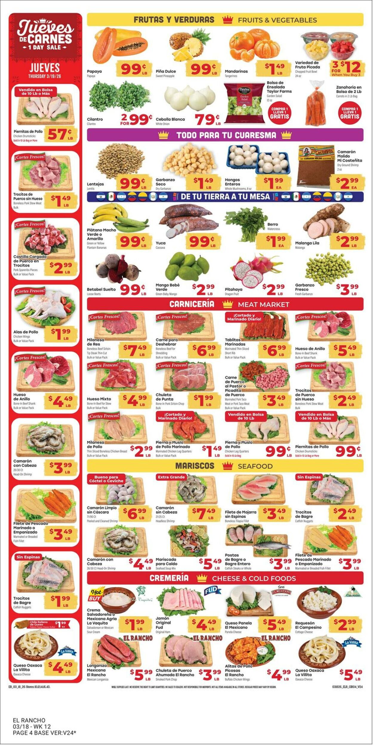 Weekly ad El Rancho 03/18/2026 - 03/24/2026