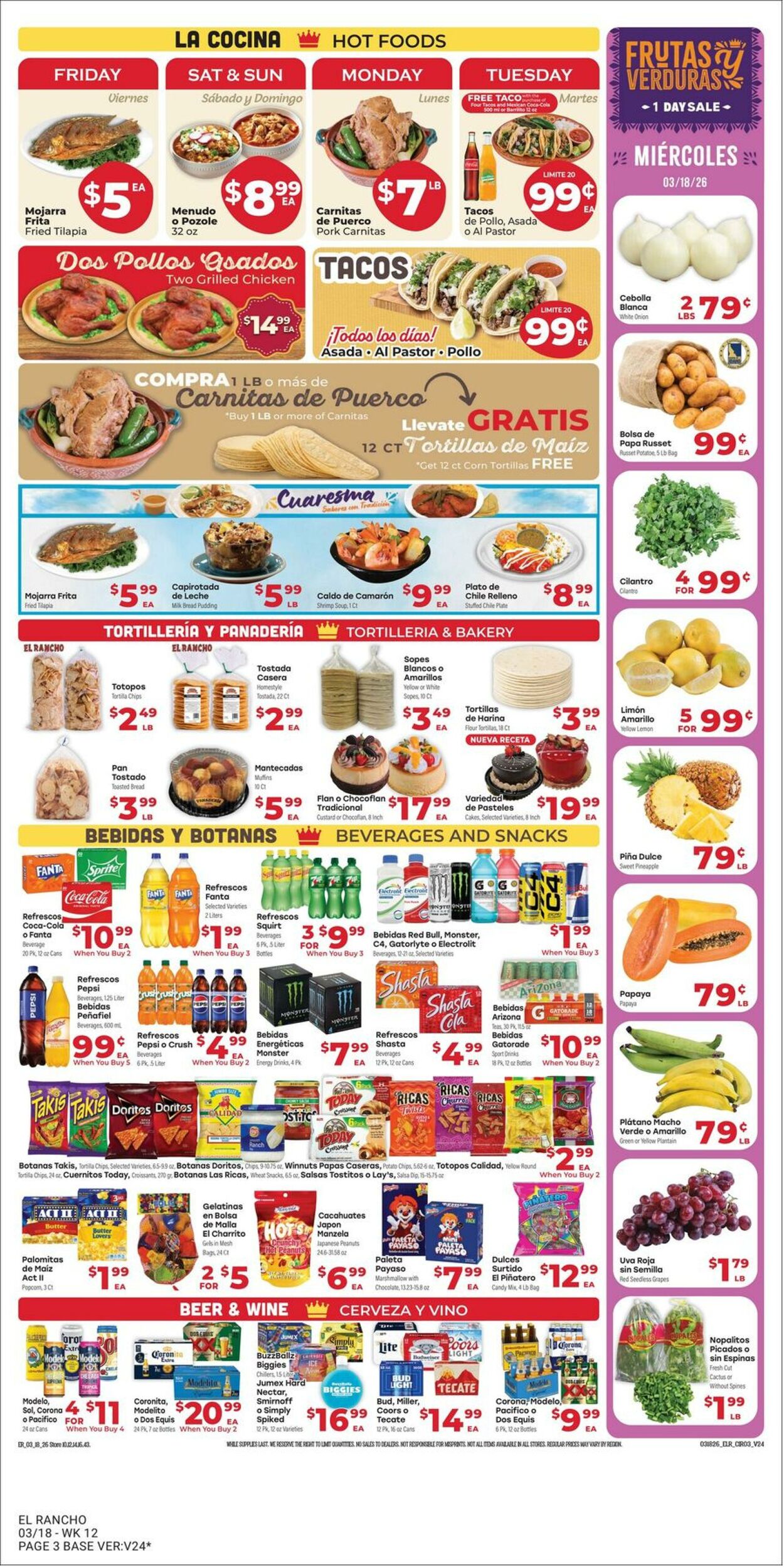 Weekly ad El Rancho 03/18/2026 - 03/24/2026