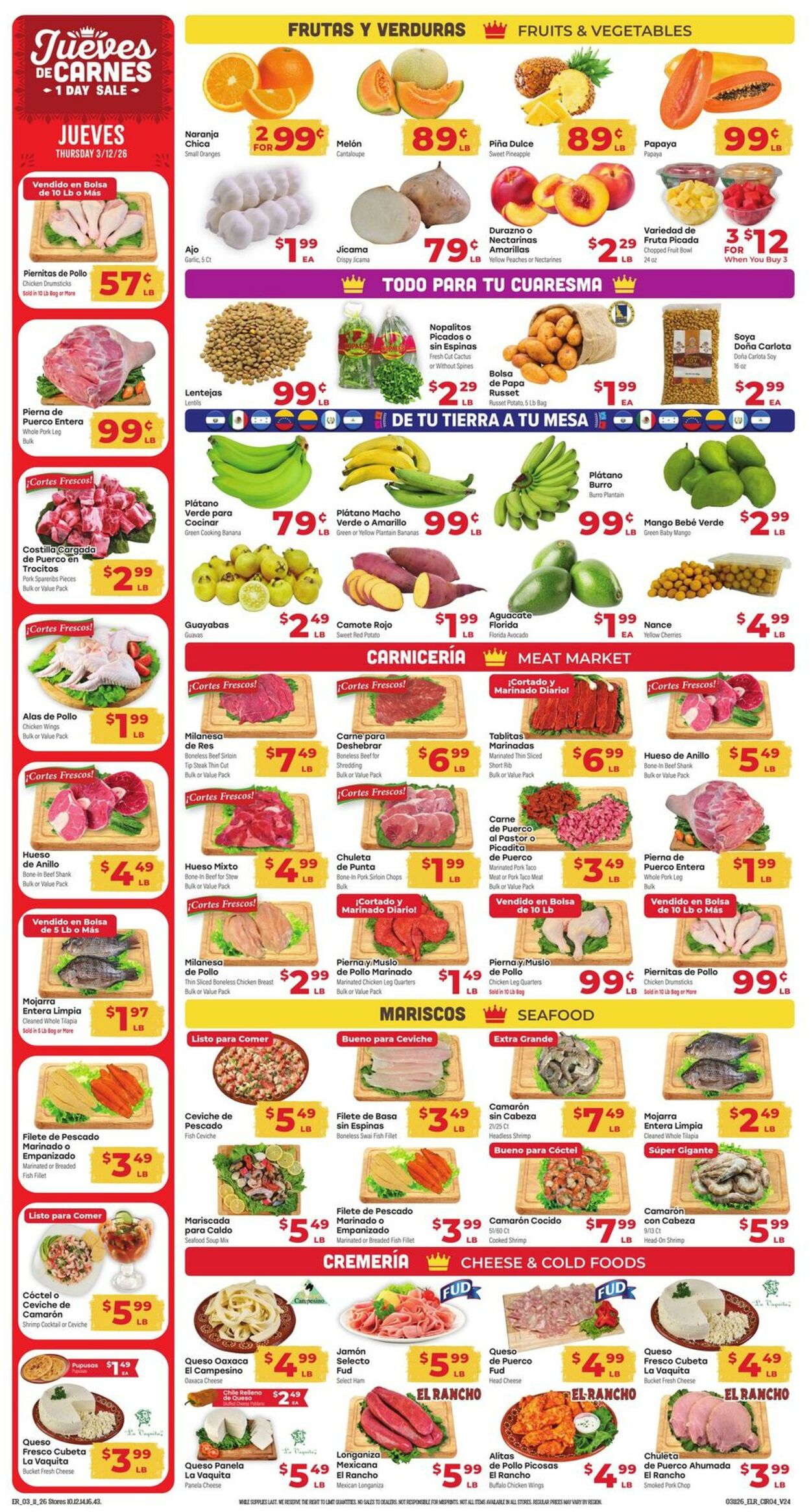 Weekly ad El Rancho 03/11/2026 - 03/17/2026