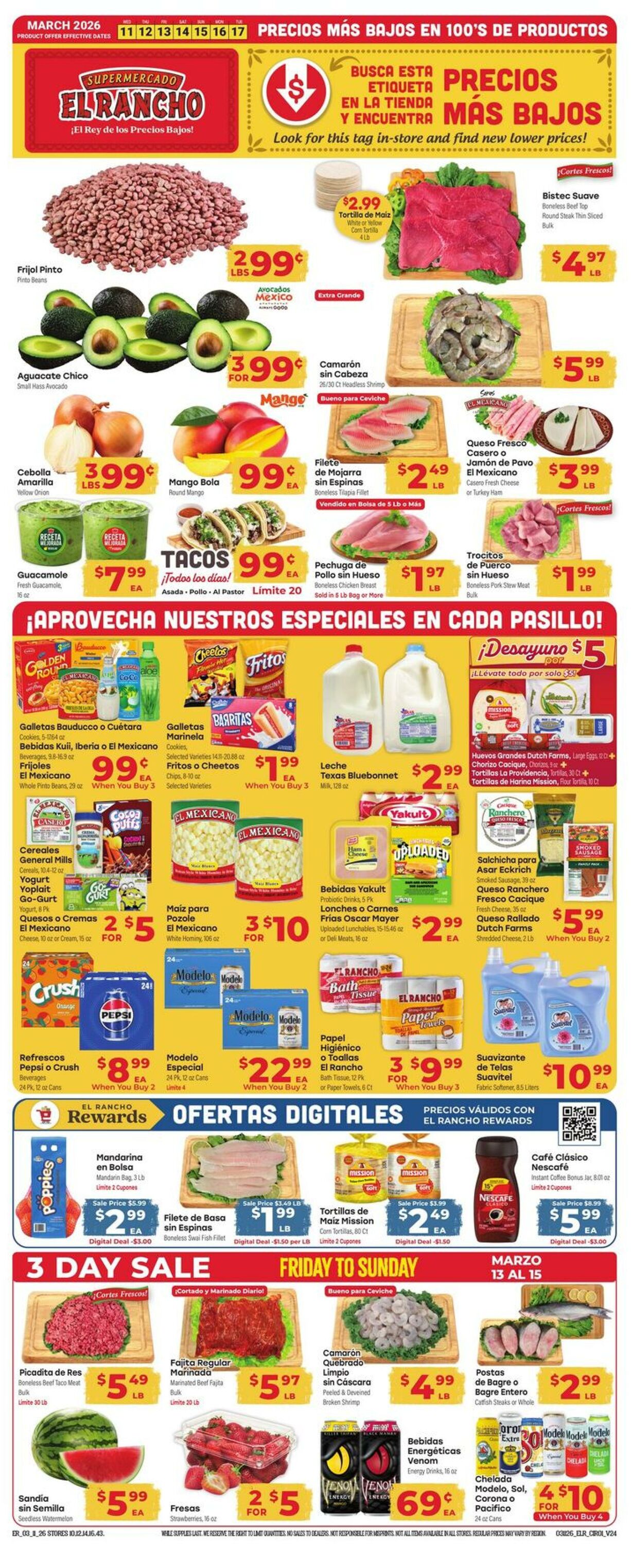 Weekly ad El Rancho 03/11/2026 - 03/17/2026
