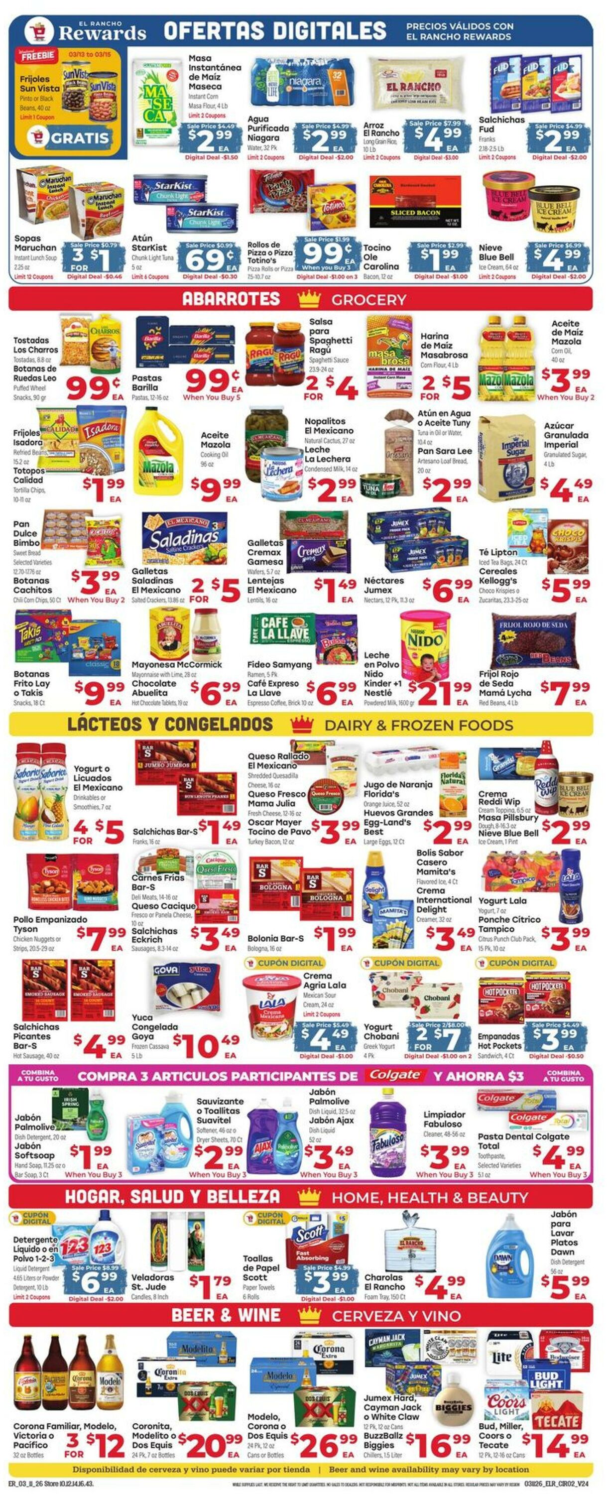 Weekly ad El Rancho 03/11/2026 - 03/17/2026