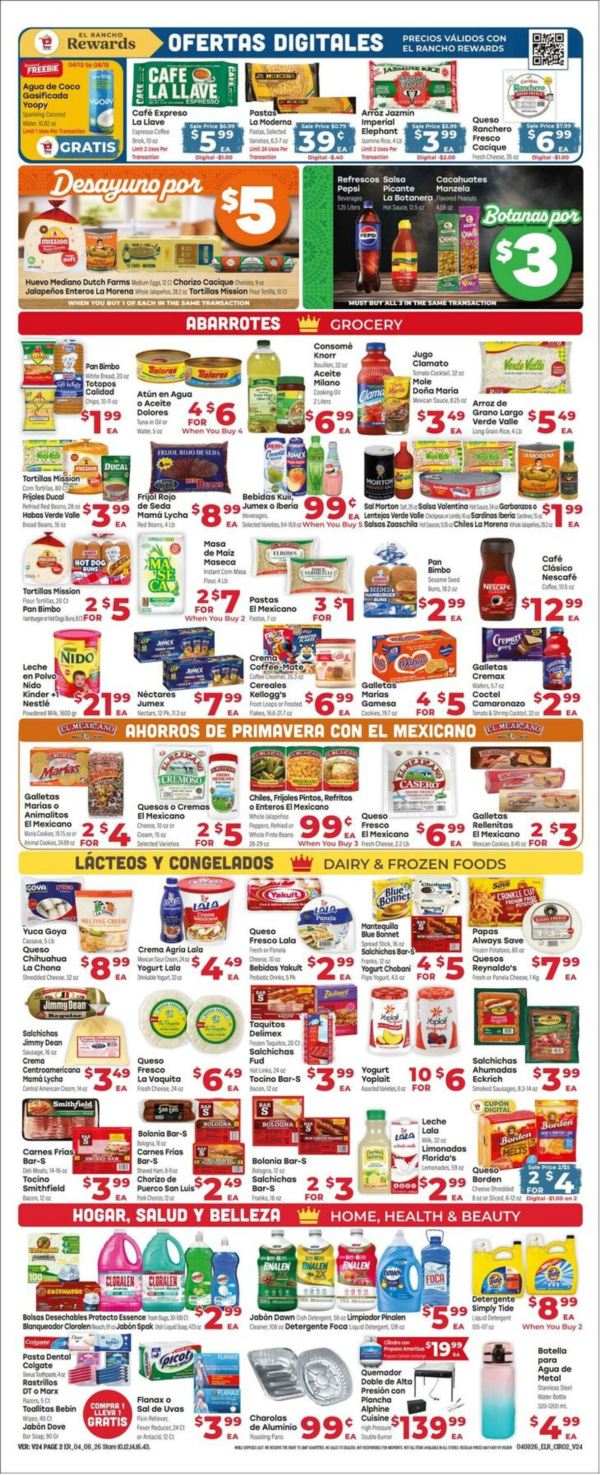 Weekly ad El Rancho 04/08/2026 - 04/14/2026