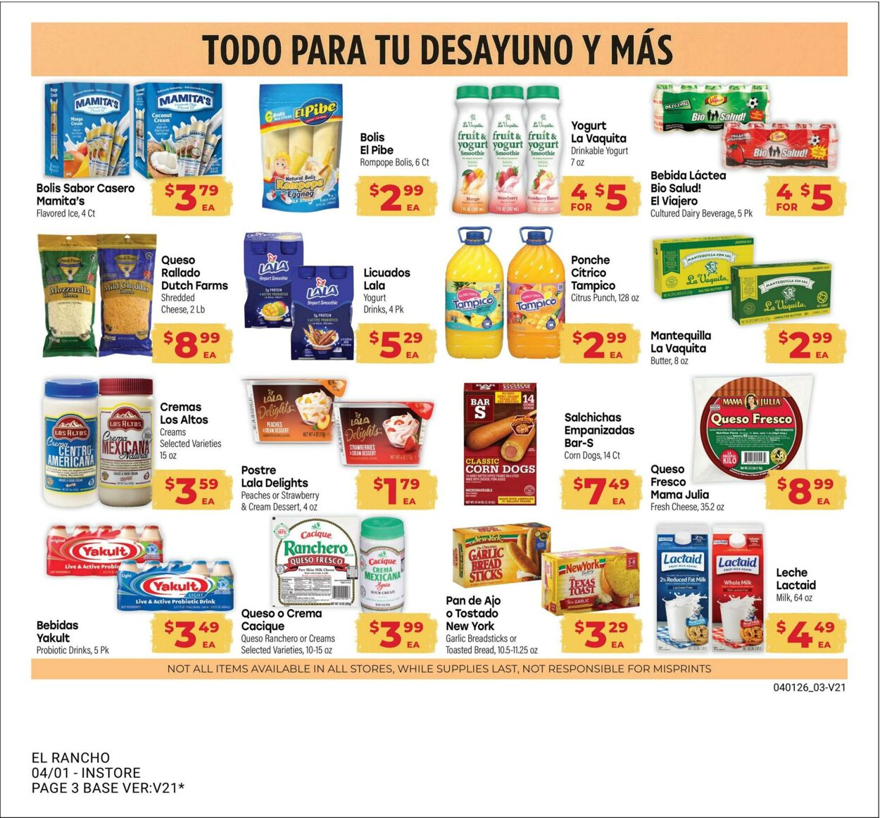 Weekly ad El Rancho 04/01/2026 - 04/28/2026