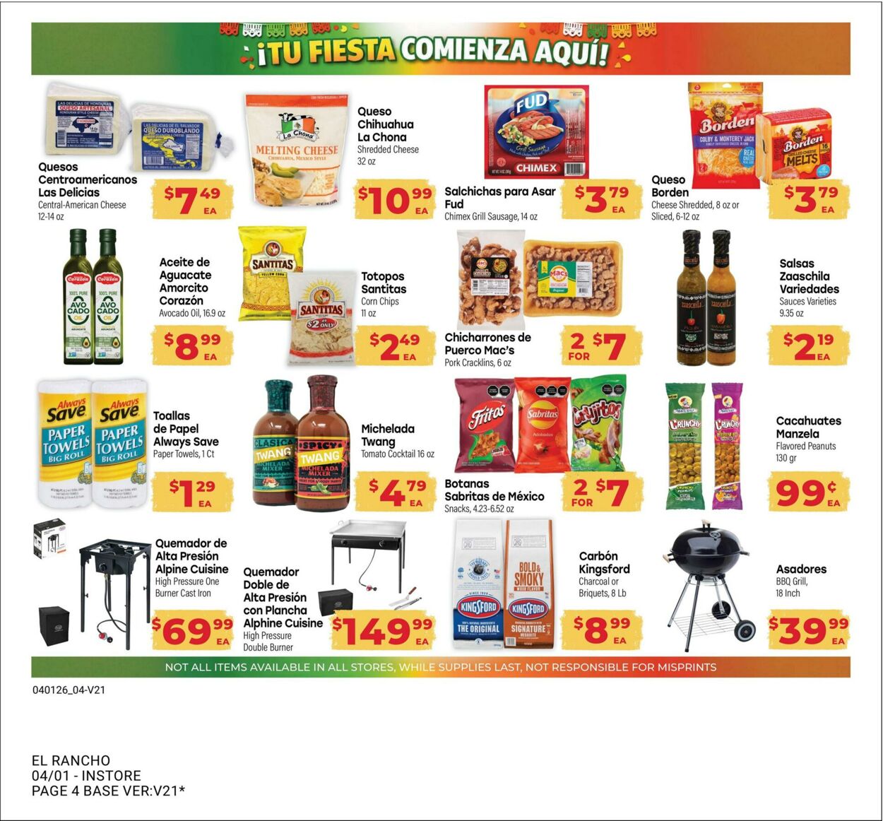 Weekly ad El Rancho 04/01/2026 - 04/28/2026